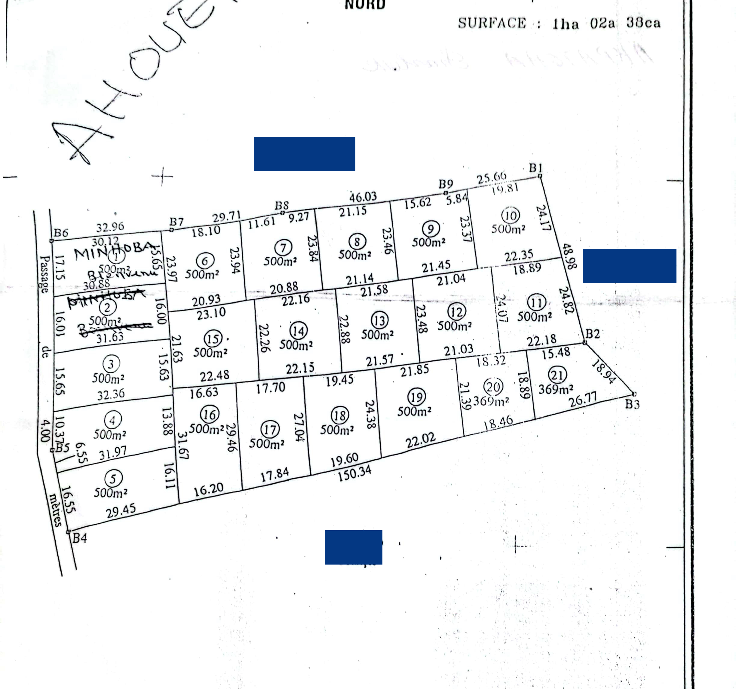 Les parcelles de GRC Immobilier à vendre à Tori-Ahoumé