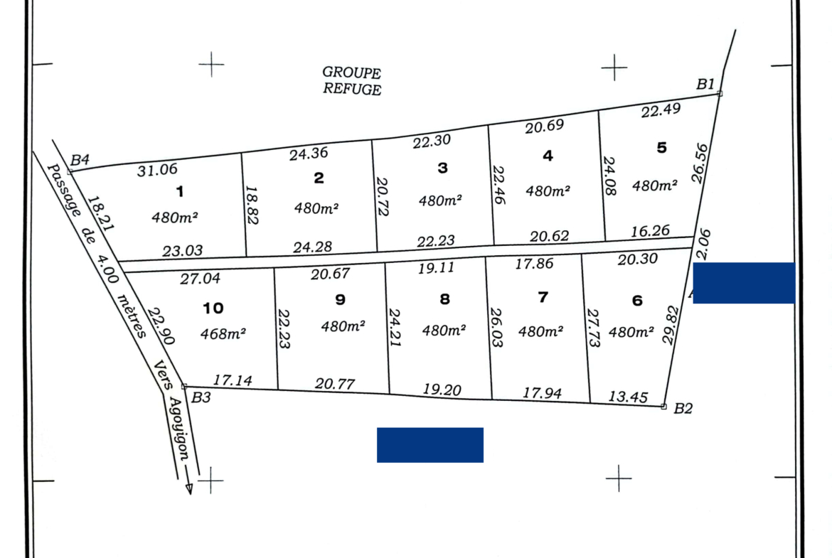 Les parcelles de GRC Immobilier à vendre à Savi (Ouidah)