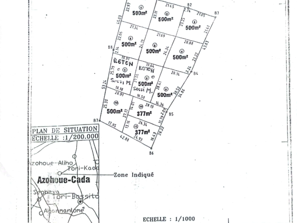 Parcelles de GRC Immobilier à vendre à Azohoue-Cada