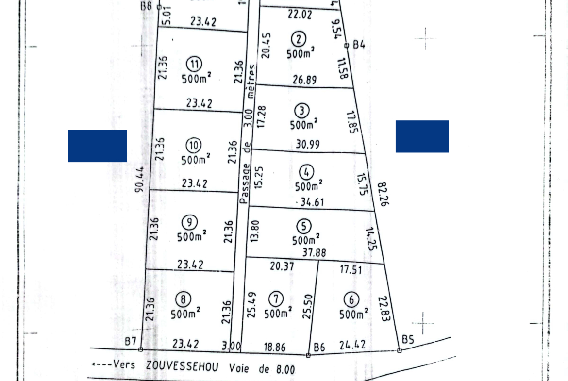 Les parcelles de GRC Immobilier à vendre à Tori-Zounvessehou