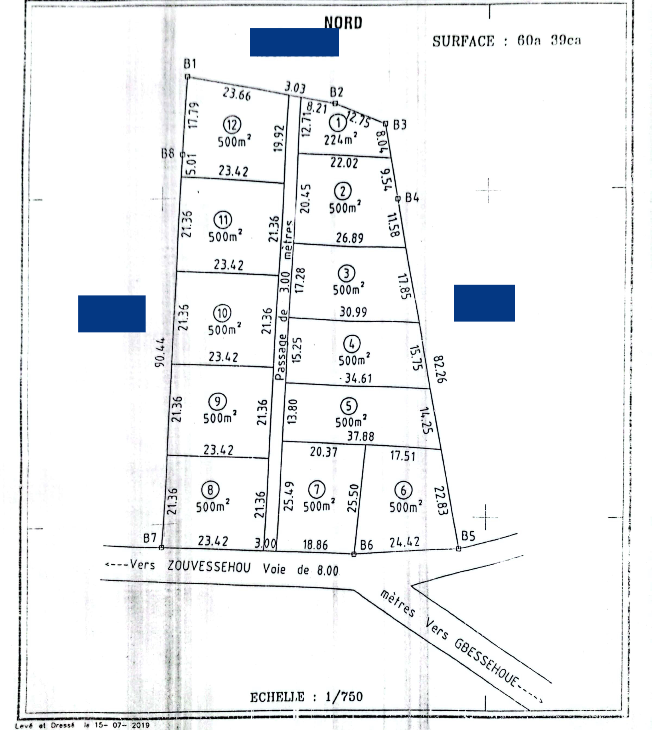 Les parcelles de GRC Immobilier à vendre à Tori-Zounvessehou